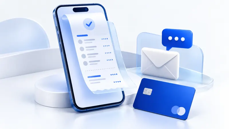 Dijital Slip Nedir? Elektronik POS Fişi Rehberi konusunu anlatan kapak çizimi