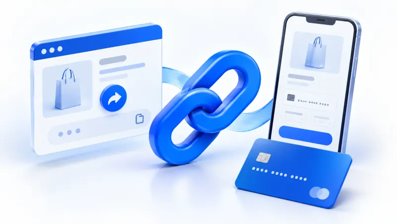 Link ile Ödeme Nedir? Ödeme Linki Oluşturma ve Kullanım Rehberi konusunu anlatan kapak çizimi