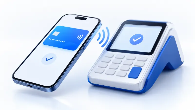 NFC ile Ödeme Nedir? Temassız Ödeme Rehberi konusunu anlatan kapak çizimi